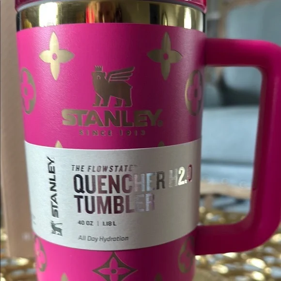 Stanley Pink and Gold Accent Tumbler - Picture 2 of 5